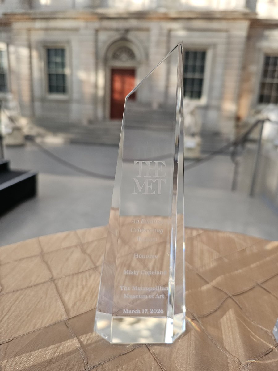 Well deserved❗️👏🏾👏🏾👏🏾 "My own life was shaped by someone who opened the door for me when I didn't know that door existed. That single act changed everything in my life. The arts taught me discipline..." - Misty Copeland