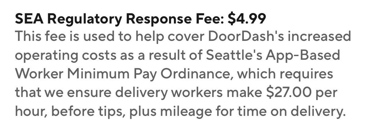 deneil10_2's tweet photo. @DoorDash Sit down and maybe try paying your drivers properly instead of passing on the fees to the customers and blaming the city for it. https://t.co/PNmm61oDnA