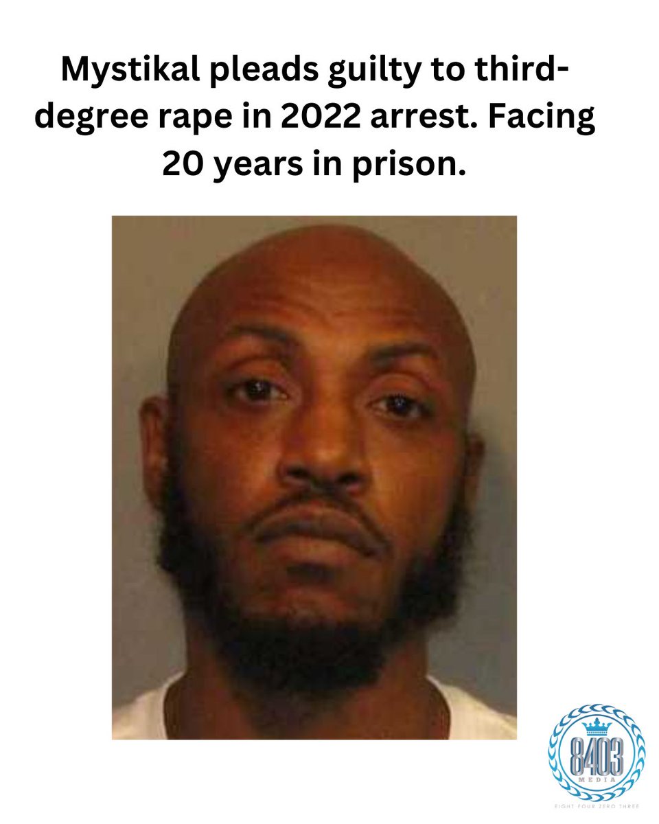 Mystikal pleaded guilty to third-degree rape in his 2022 case, avoiding a possible life sentence. He now faces up to 20 years and has been jailed without bond since his arrest.