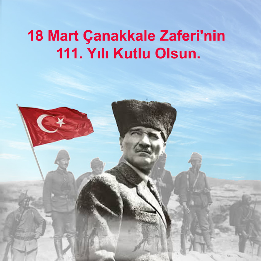 18 Mart Çanakkale Zaferi'nin 111. Yılı Kutlu Olsun.
#18MartÇanakkaleZaferi