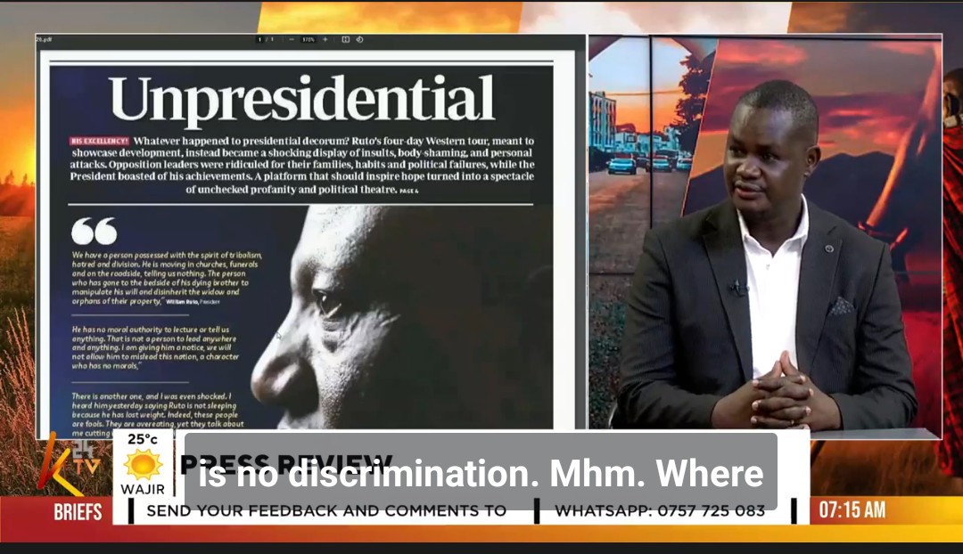 Dr. Justus Juma _@THE PRESIDENT_ tweet media