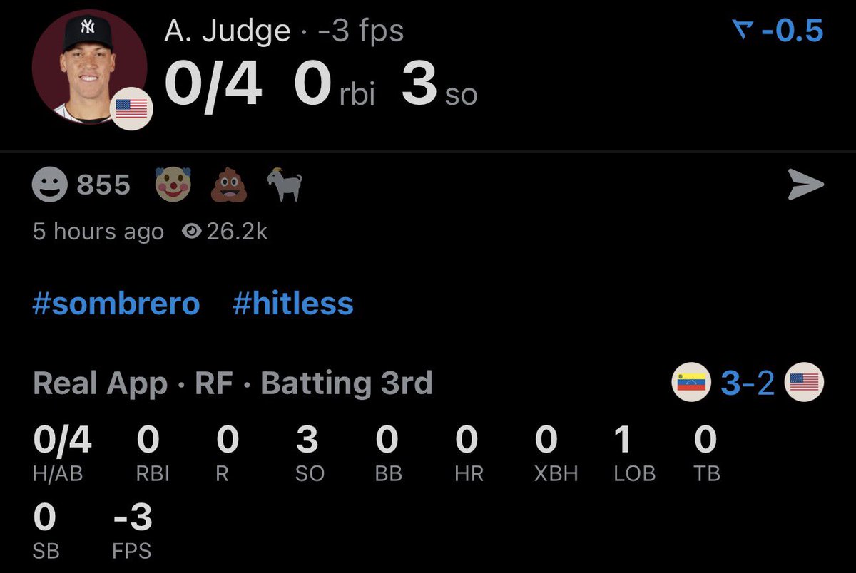 Aaron Judge proving to the entire nation why he NEVER deserved to win MVP