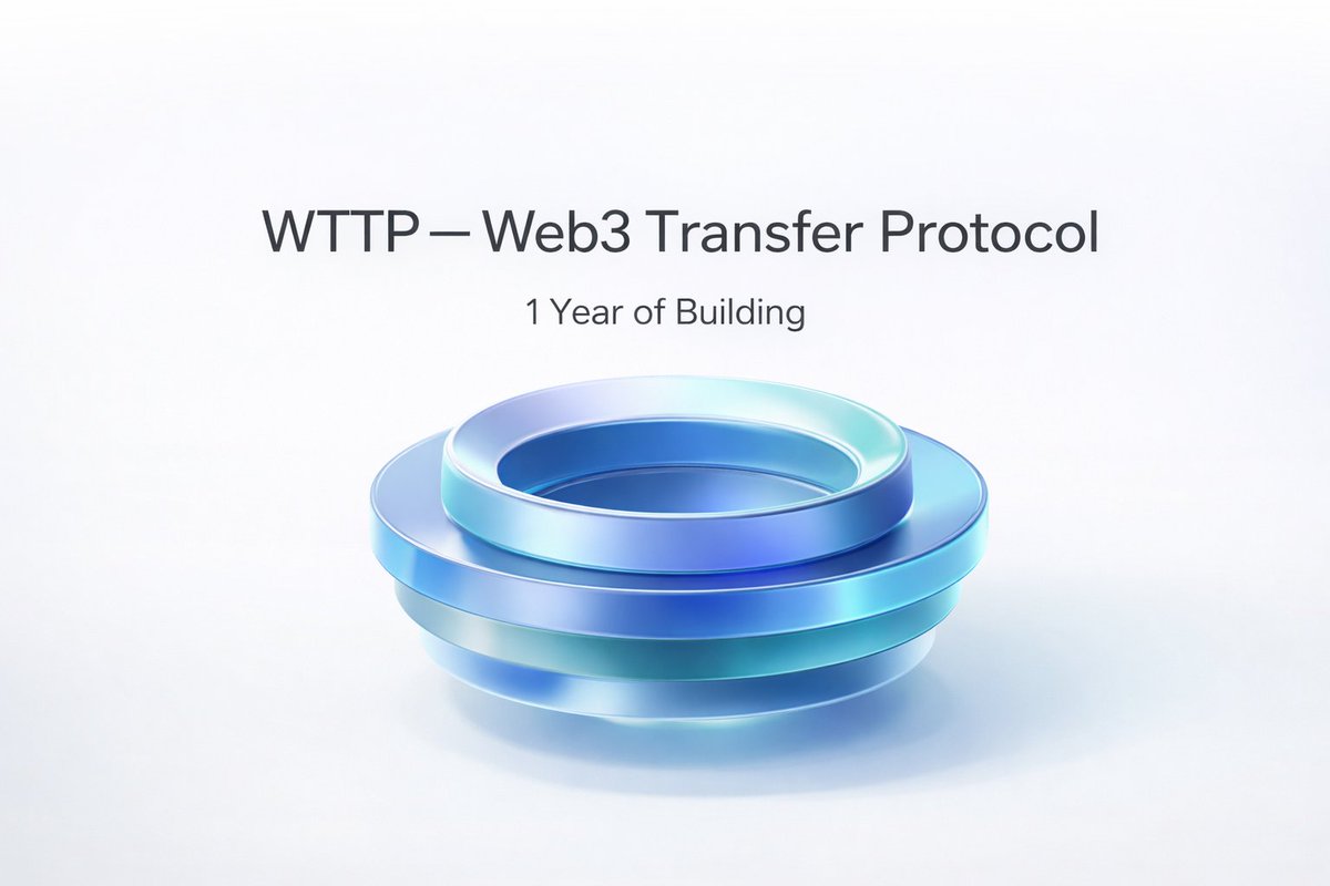 It’s been 1 year since we started building WTTP.
We know things have been quiet.

That’s because we’ve been heads down building the Web3 Transfer Protocol infrastructure for fully decentralized websites and applications.

Now it’s time to start showing what we built.
More soon 👀
