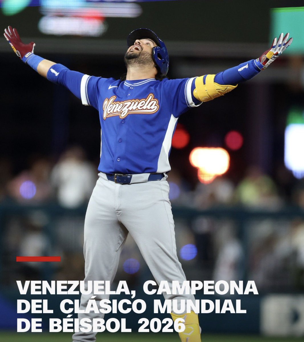 El mejor año para #venezuela #VenezuelaCampeón #WorldBaseballClassic