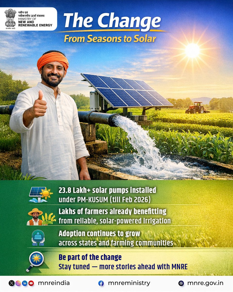 Ministry of New and Renewable Energy (MNRE) tweet media