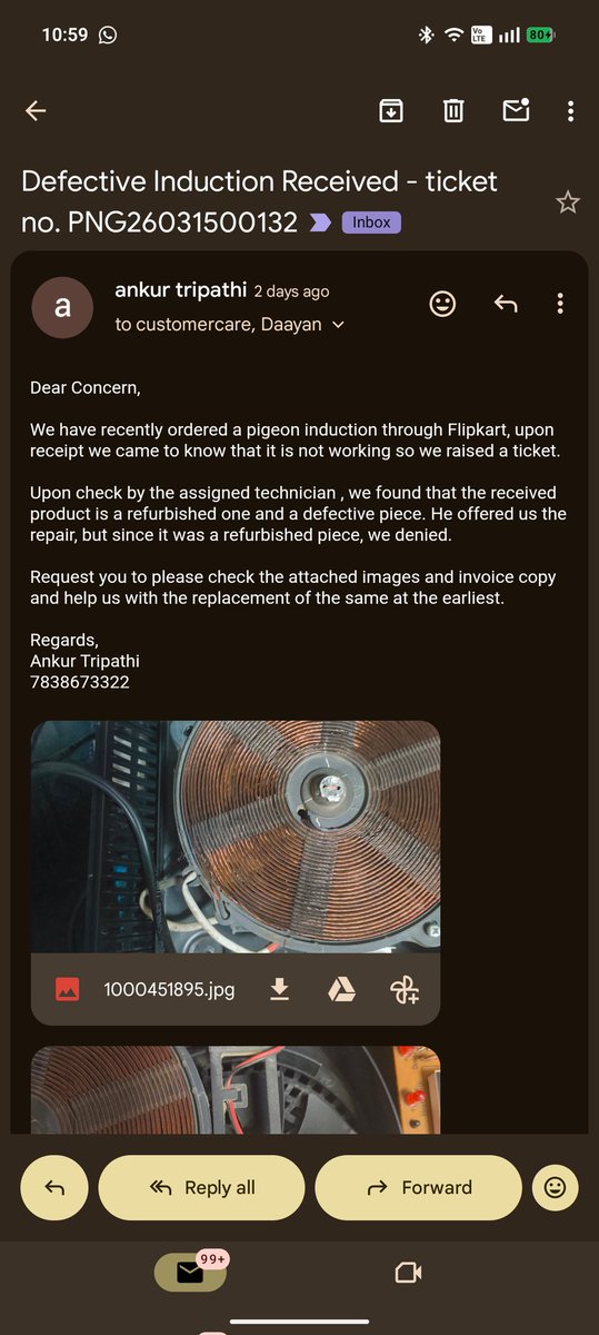 ankurtripathi85's tweet photo. @pigeonestore @flipkartsupport @Flipkart  we are stuck between both platform and supplier and no one is supporting us after we receive faulty and refurbished induction. Don't know where to go for help now. https://t.co/Iw1kVKxsuK