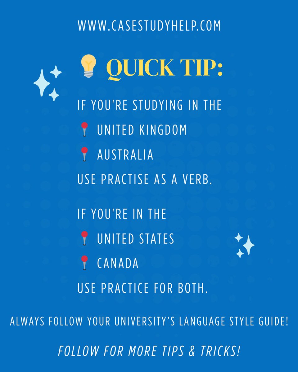 casestudyhelp's tweet image. Grammar mistakes can cost marks — especially in academic writing.

Checkout our Blog: tinyurl.com/2p7n8u6m

#grammartips #practicevspractise #academicwriting #studytips #englishgrammar #universitystudents #assignmenthelp #writingskills #ıelts #studentlife #casestudyhelp