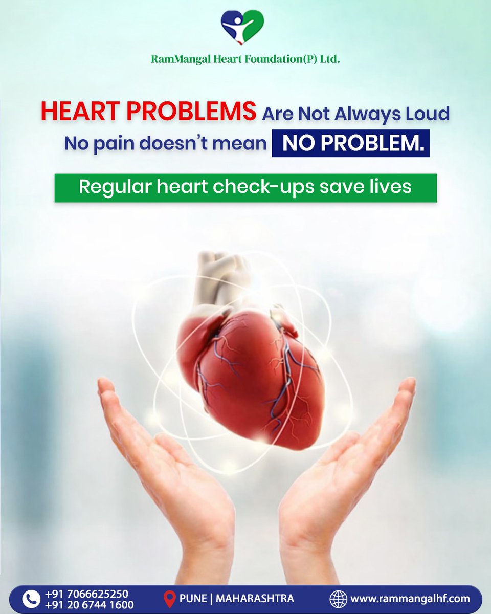 RammangalF's tweet image. Heart problems don’t always show warning signs. Even without pain, risks can still exist. ❤️

#HeartHealth #HeartCheckup #PreventHeartDisease #StayHealthy #everyheartbeatmatterslthcare #rammangalcase #DrRanjitjagtapcase