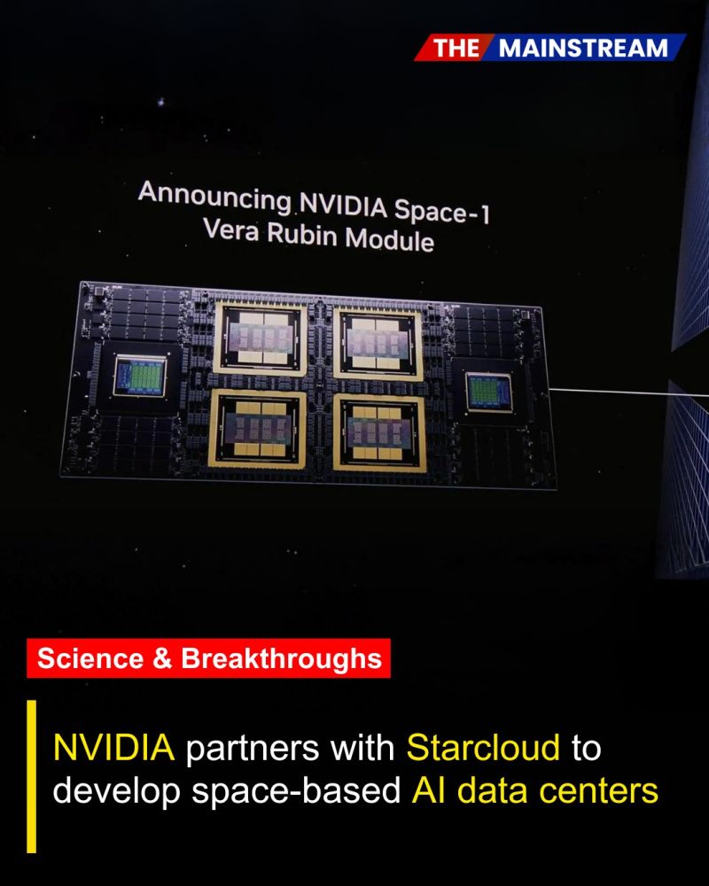 TheMainstream7's tweet photo. In a bold step toward the future of computing, NVIDIA has announced plans to power data centers in space through a new collaboration with Starcloud.

Click here to read the full story:
https://t.co/q1uXK4TJij

#TheMainstream #AIInfrastructure #SpaceTech #OrbitalComputing #DataCen https://t.co/4SUyAufvGR