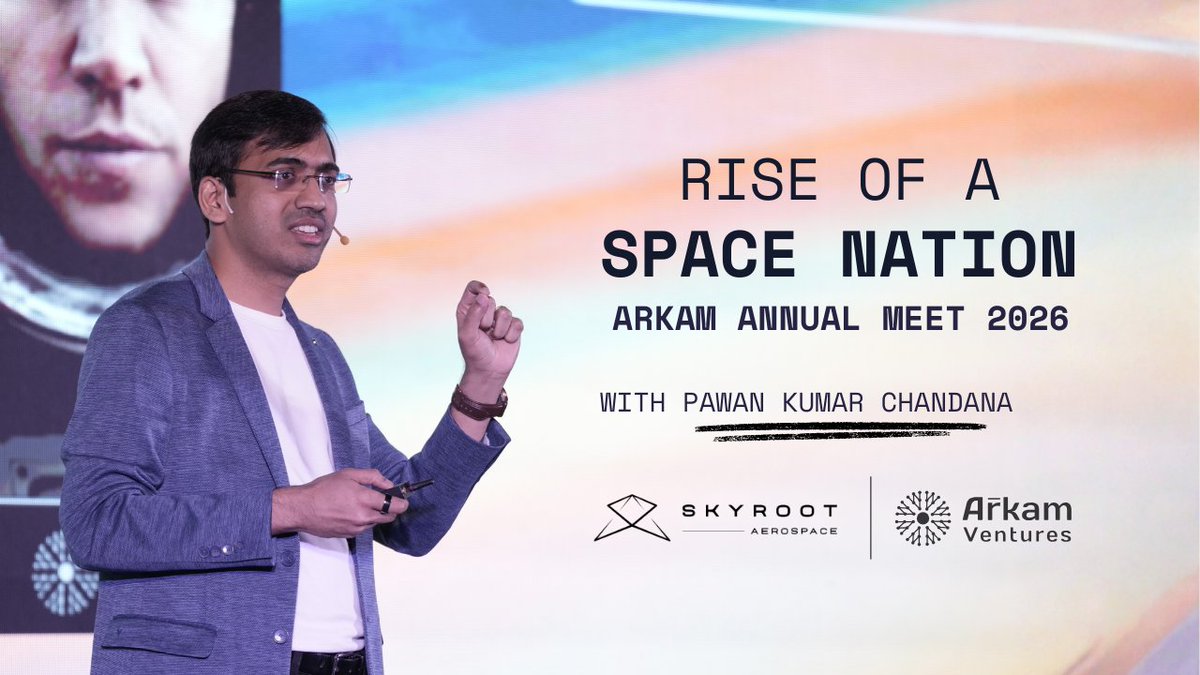 ~10 minutes to reach orbit. Years to get there right.

A packed hall with standing room only at Arkam Annual Meet as <a href="/PawanKChandana/">Pawan</a> broke down what it takes for India to become a spacefaring nation.

Watch the keynote: youtu.be/ZI5UgKdFuLE?si…

PPT: docsend.com/view/nq2sc6fgp…: