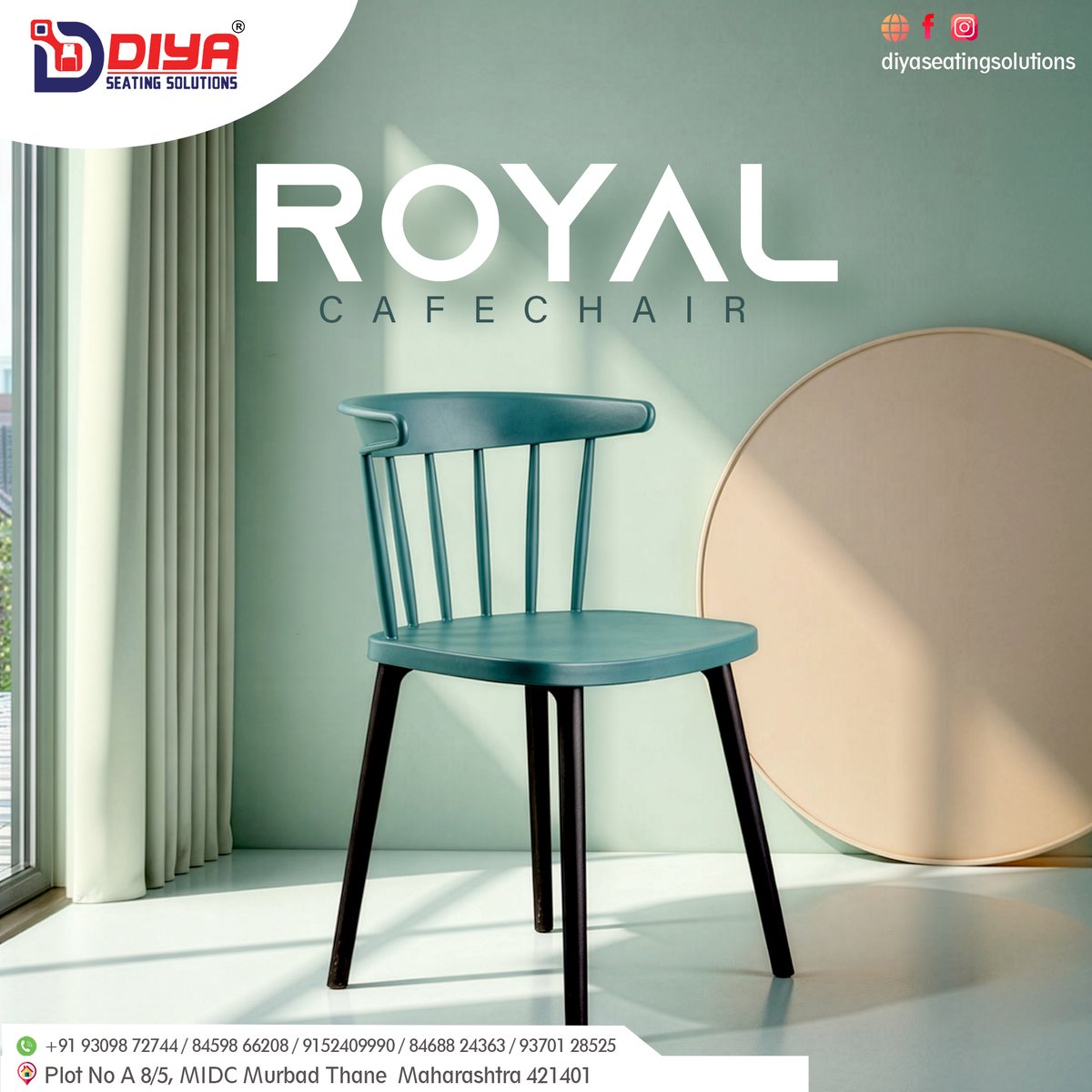 diyaseatin46731's tweet image. Upgrade your café seating with the Royal Café Chair from Diya Seating Solutions 👑🪑
Premium design, durable build &amp;amp; perfect for cafés ☕ and restaurants 🍽️.#RoyalCafeChair #CafeFurniture #CommercialSeating #DiyaSeatingSolutions