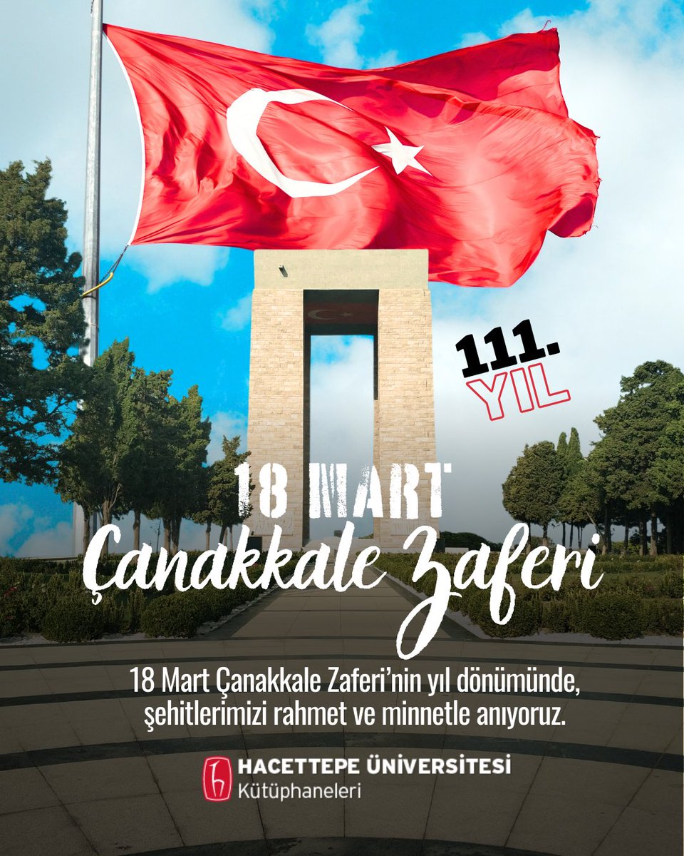 #18MartÇanakkaleZaferi ’nin 111. yılı kutlu olsun.Tüm şehitlerimizi rahmet ve minnetle anıyoruz.