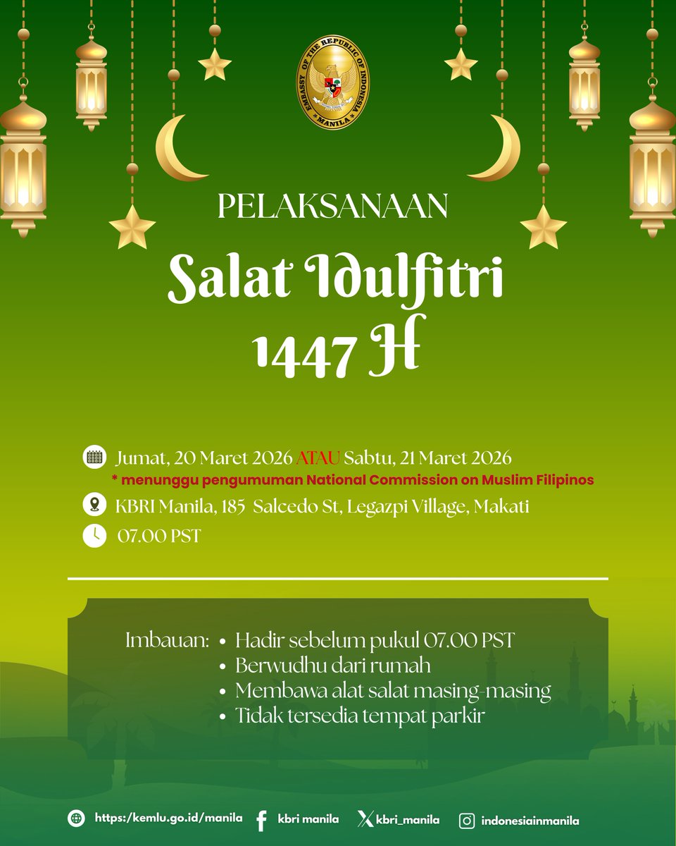 Indonesian Embassy Manila tweet media