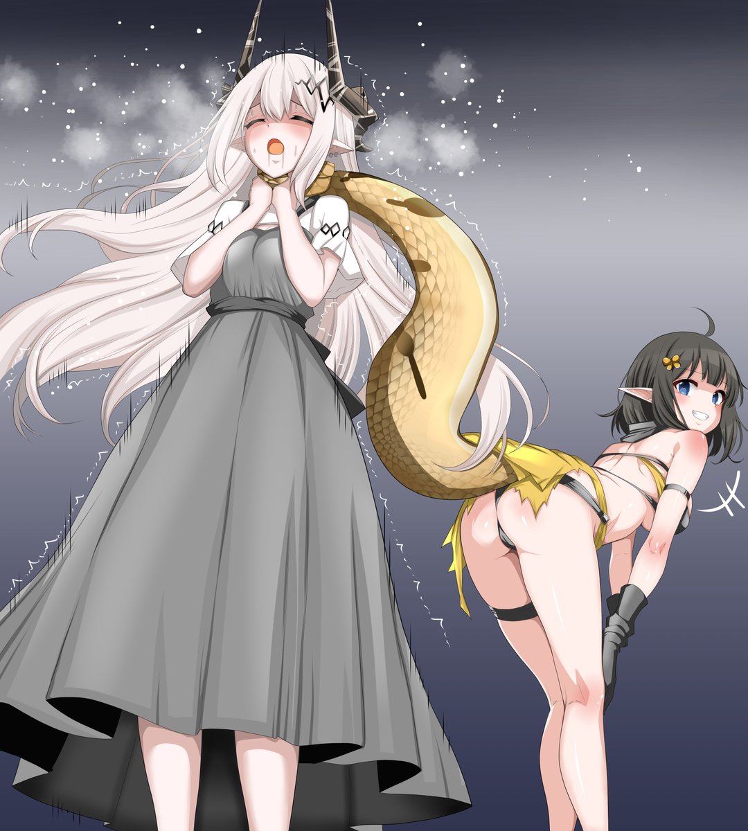 pixiv、ファンティアを更新したよ～🌸
#Skebリクエスト募集中
#pixiv
#ファンティア
#アークナイツ

首絞め、拘束、かなり苦しそうです💦
容赦ないなぁ 