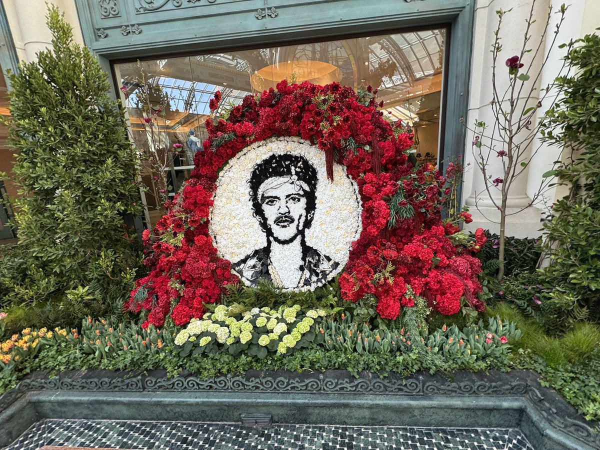 seventensuited's tweet photo. Apparently, Bruno Mars is part of the Bellagio Conservatory and Gardens Spring display. https://t.co/OTS5ISuZjs