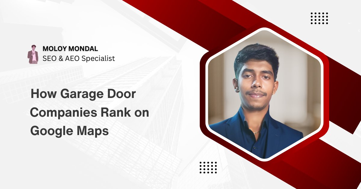 moloymondalseo's tweet photo. Garage door companies don’t lose customers due to bad service—they lose them by not showing up on Google Maps. Optimize your Google Business Profile, get consistent info, collect reviews, and target local keywords to increase calls and visibility. https://t.co/2cGeCOyDrF