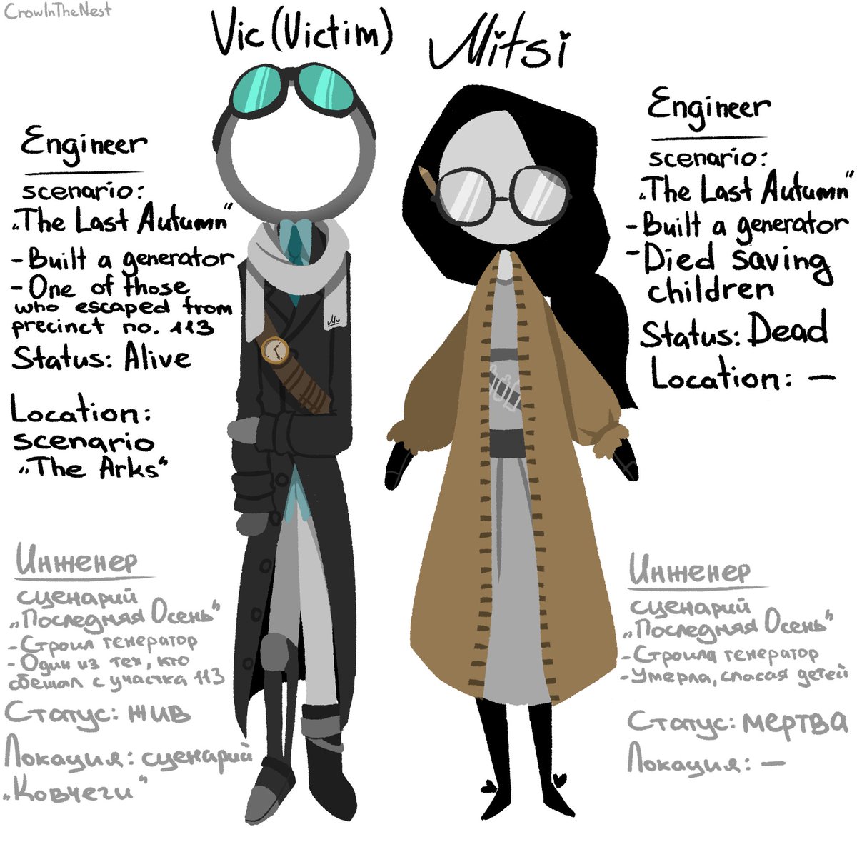 Crow_InTheNest's tweet photo. Vistim and Mitsi - they are in a side story 
Chosen and Dark(3) https://t.co/8qIQeplHvs