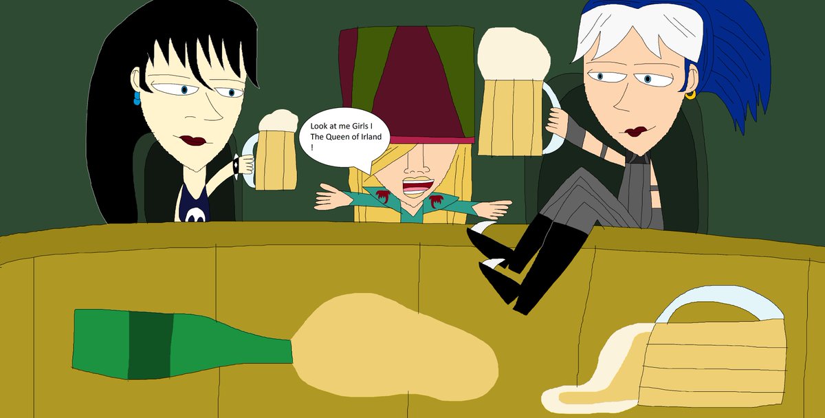 Azel_98's tweet image. @THELEGACYOFSEGA @SEGAInforment @AarionF @IcogamerXC @SegaCDUniverse @SonicEchoes #Azel,#Piastol and #Jessica's Drunken Day off !
My Girls Are Just having a Drunken Day off at Juba's Bar in the Town of Zoah #HappyStPatricksDay #PanzerDragoon #PanzerDragoonSaga #SkiesofArcadia