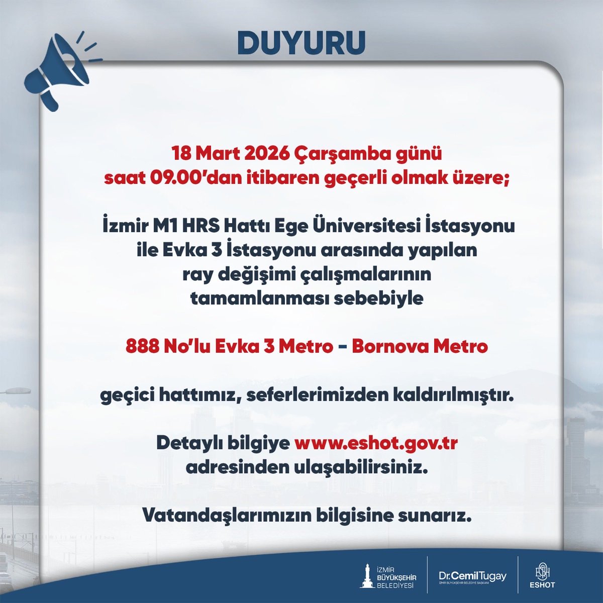 ESHOT Genel Müdürlüğü tweet media