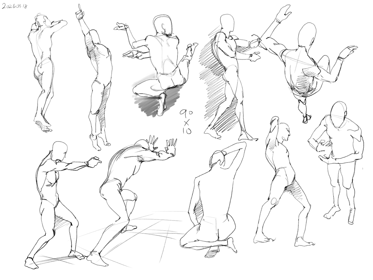 90秒
#posemaniacs @posemaniacsより 