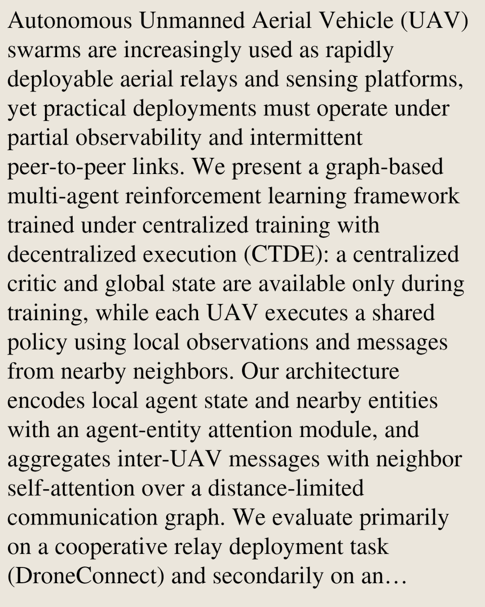 Multiagent Systems arXiv tweet media