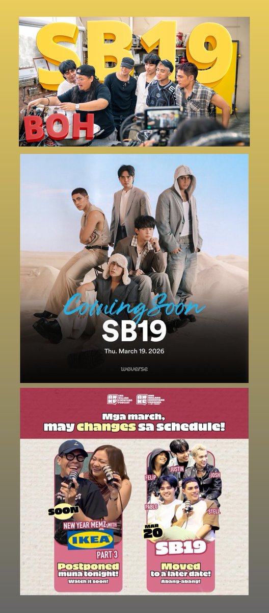 [📣] To our international A’TIN waiting for the English Subtitles of "SB19 at Ninong Ry’s Kitchen" vlog, timing is currently in progress, and we’re aiming to complete it soon. 🫶

Also, SB19's podcast on AWKP will also be released this week, March 20, and we’ll be working on that