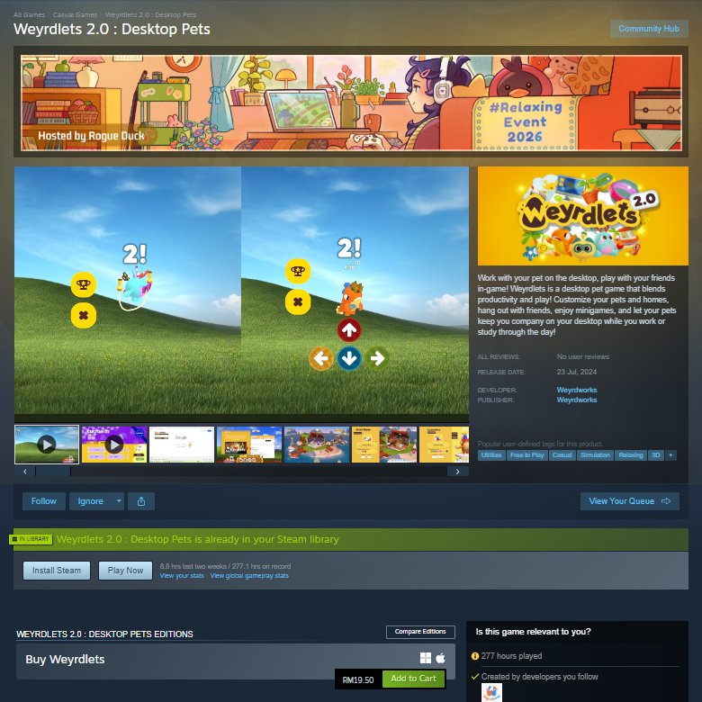 Weyrdlets - Available on Steam ✨ tweet media