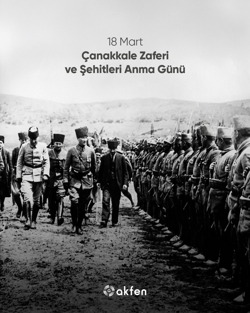 Bağımsızlık destanımız 18 Mart Çanakkale Zaferi’nin 111. yıl dönümünü gururla kutluyor, tüm şehitlerimizi rahmet ve minnetle anıyoruz.