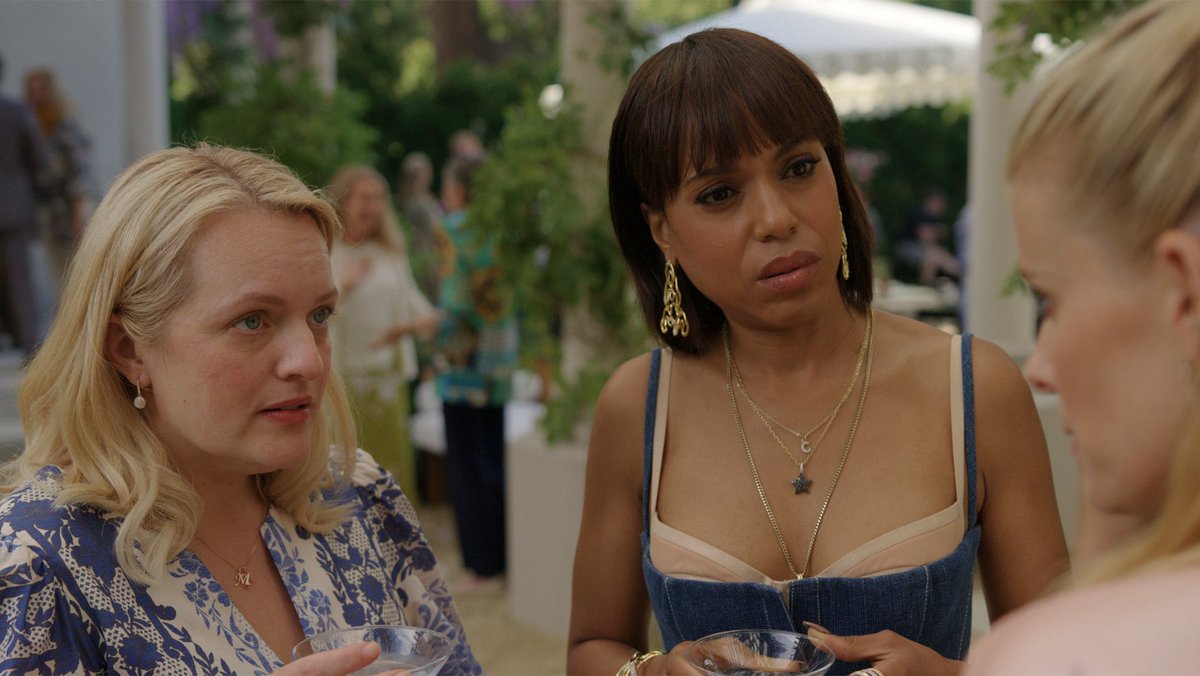 AppleTVNewsHub's tweet image. The first 2 episodes of the new limited series #ImperfectWomen starring Kerry Washington and Elisabeth Moss, are now streaming on #AppleTV