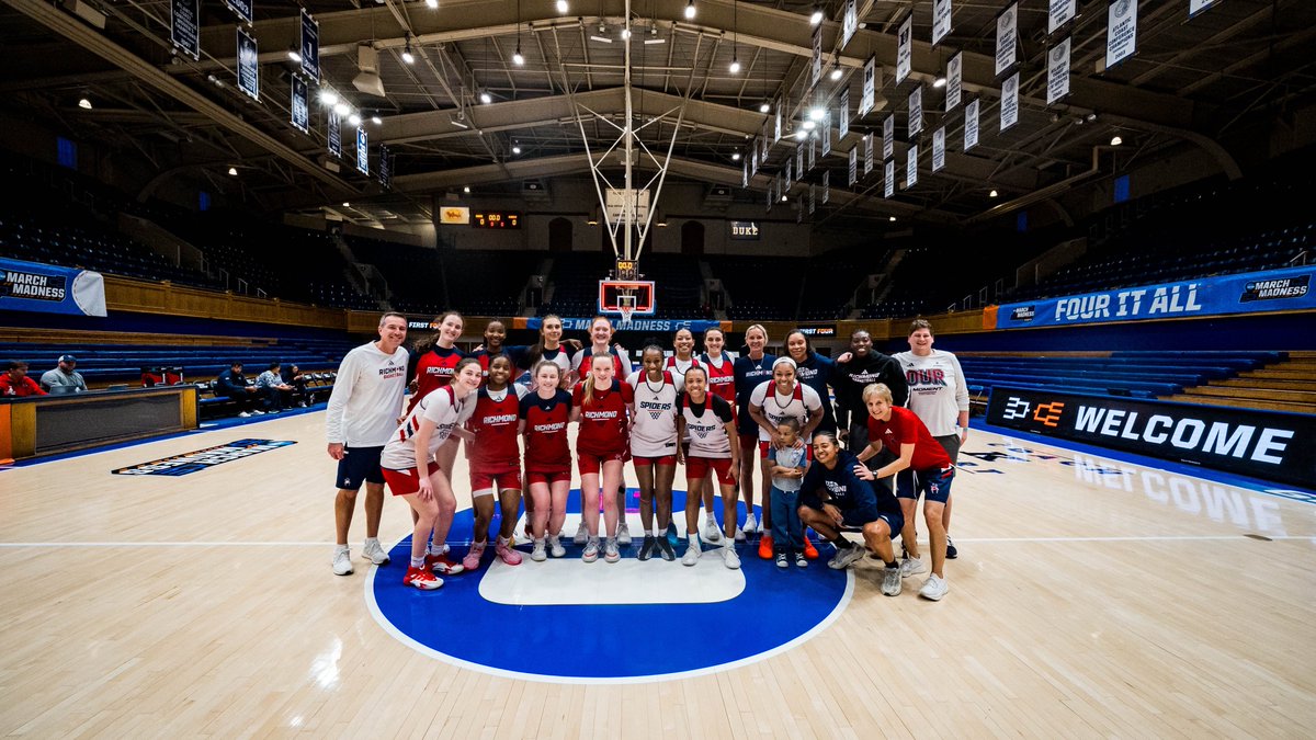 SpiderWBBall's tweet photo. 📍 Cameron Indoor Stadium 

Practice #1 in the books! 

#OneRichmond https://t.co/JlQSx1JZVL