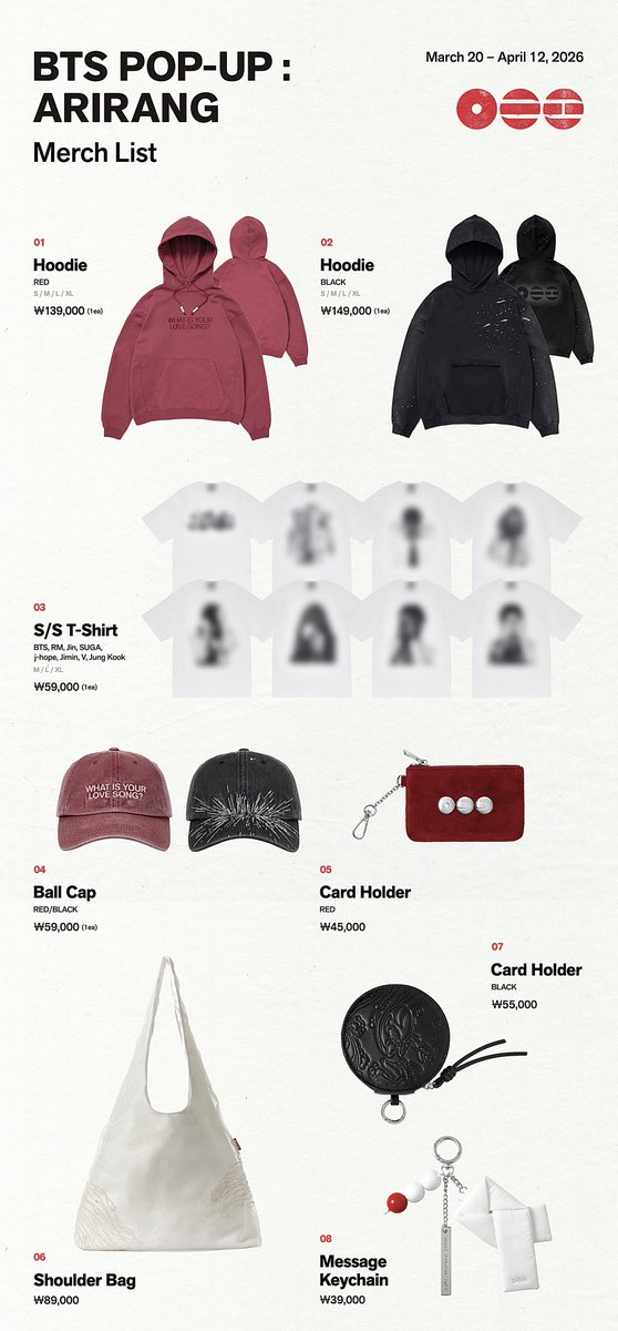 BTS ARIRANG POP-UP Merch Previews!