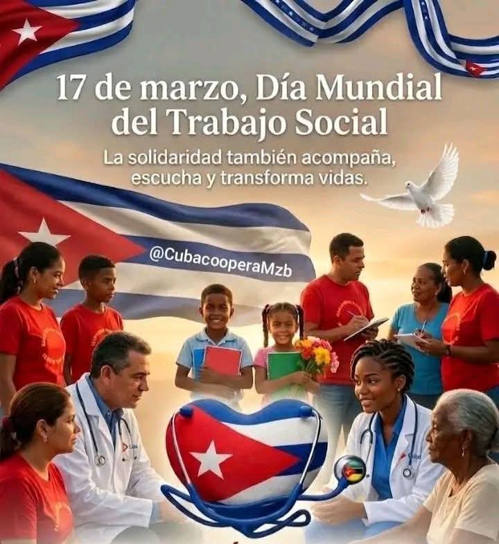 QueipoRuiz's tweet photo. ‼️🇨🇺 Con #HonorHolguinero felicitamos a todos los trabajadores sociales de #Cuba en su día mundial🇨🇺‼️
En especial para los de #HolguínSí que son esenciales en la obra diaria de la provincia. 
‼️Venceremos‼️ https://t.co/HOUTIqzrxw