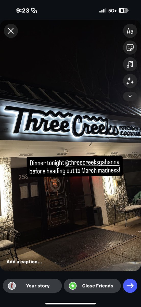 BraylenNash's tweet photo. Had to sneak in a little family time between the Big Ten Tournament and the NCAA Tournament. Met my parents for an amazing meal and Ioved the 8oz Choice Barrel Filet! Thank you to Three Creeks Gahanna for having us! #MarchMadness #GoBucks #Gahanna #614Eats https://t.co/fmBvcjyTyi