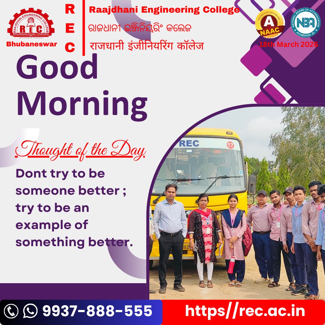 Raajdhani Engineering College (REC), Bhubaneswar tweet media
