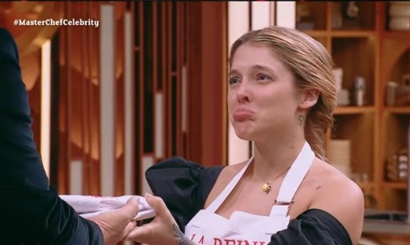 rhaenysia's tweet photo. la carita de la reini cuando le anuncian q es finalista que ternura 🥹

#MasterChefCelebrity https://t.co/h4QUcyMi3w