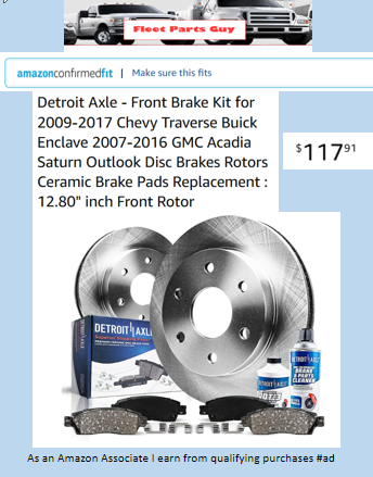 jfrsafety's tweet image. Amazon Most Wished For #5
Detroit Axle 6pc Front Brake Bundle
2009-2017 Chevy Traverse 2007-2016 GMC Acadia
#brakes #rotors #brakeclean #brakefluid #fleetpartsguy