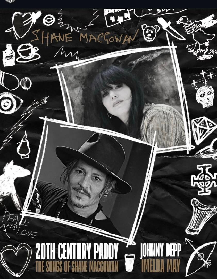 JDepp46296's tweet photo. Johnnydepp In celebration of our dear friend, ���20th Century Paddy - The Songs of Shane MacGowan,’ will be released on Nov 13, 2026. Happy St. Patrick’s Day to all of you! https://t.co/TKMZLuFedk