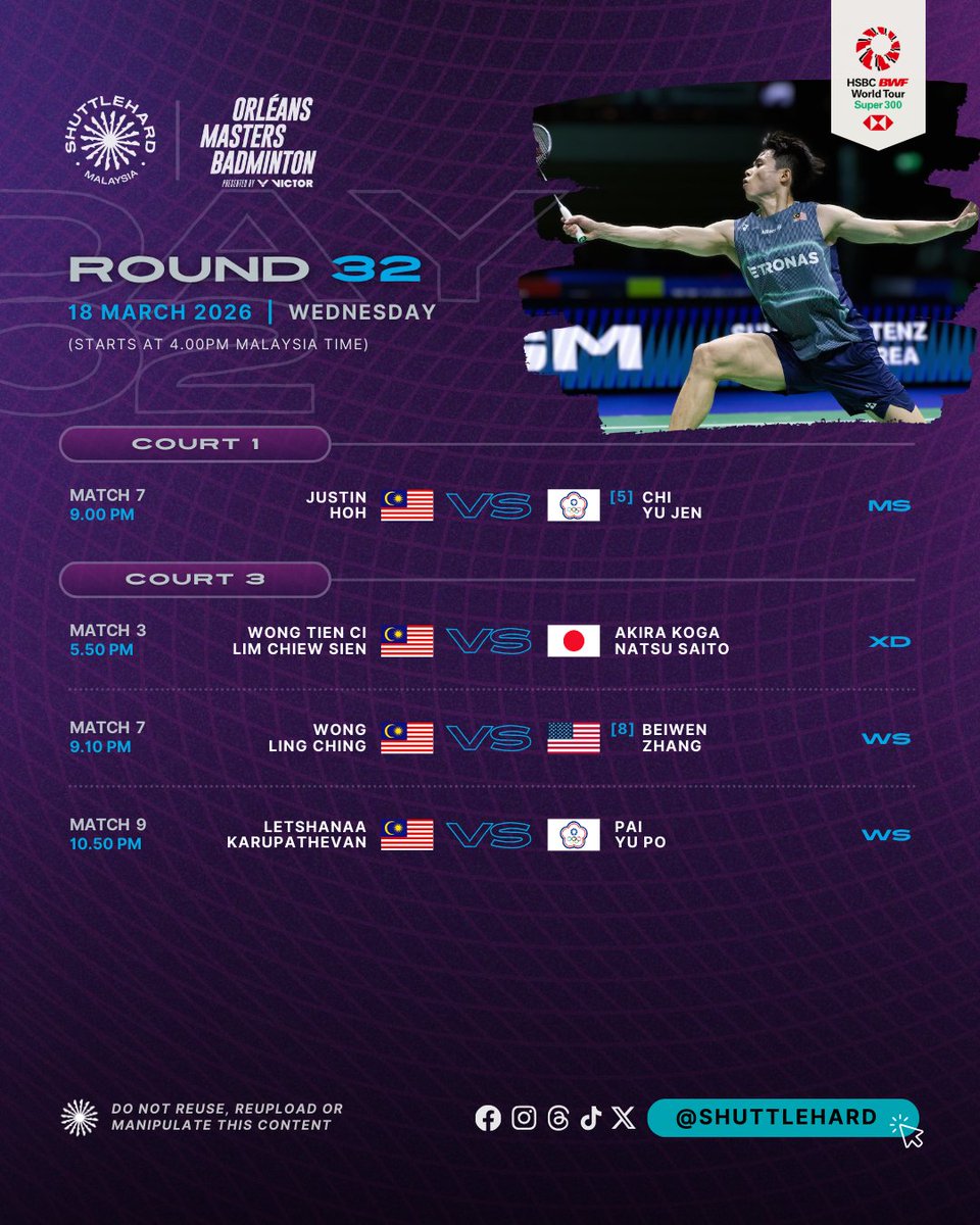 ShuttleHard 🏸🇲🇾 tweet media