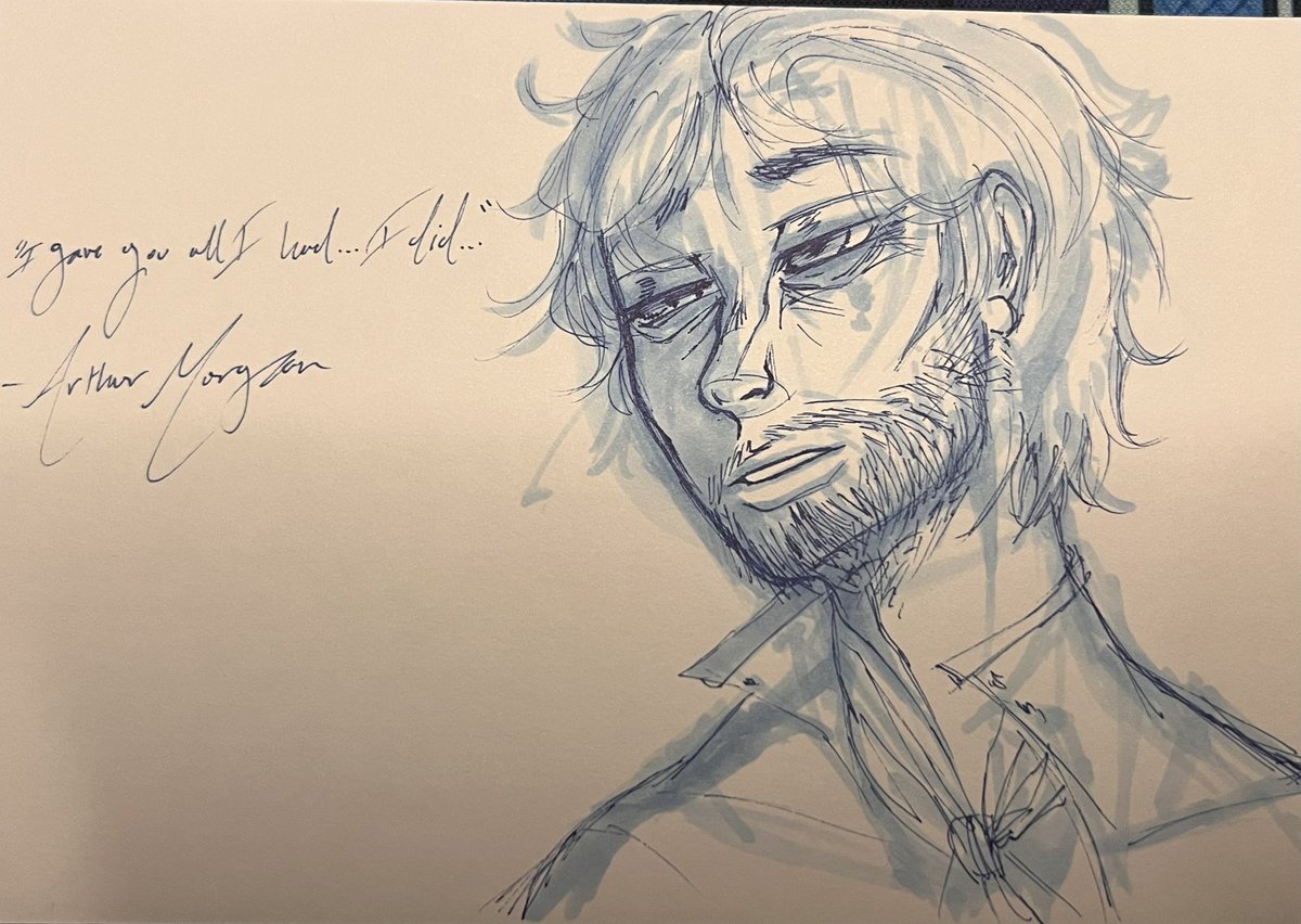 bonesydied's tweet photo. Doodle of the…Night!
Arthur Morgan from Red Dead Redemption II
Awesome game that ripped my heart out and gave it TB
#RedDeadRepemption2 #ArthurMorgan https://t.co/6RLz5adrfk