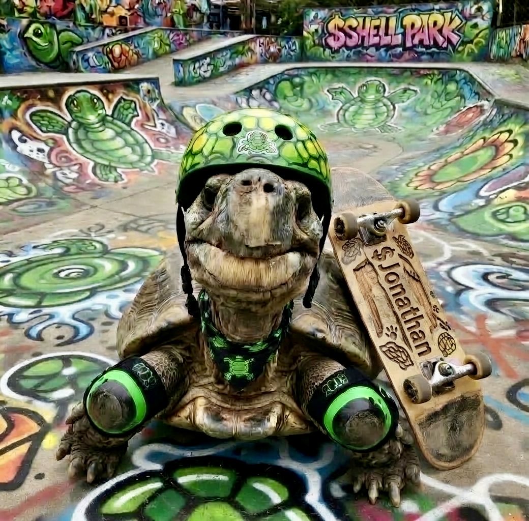 oldestanimal's tweet photo. $Jonathan taught Tony Hawk how to skateboard at $SHELL park how do think he did the first-ever 900-degree trick in the 1999 X Games it wasn’t god!🛹
#THPS #MemeCoin #Birdhouse https://t.co/HfP1E4wDbo