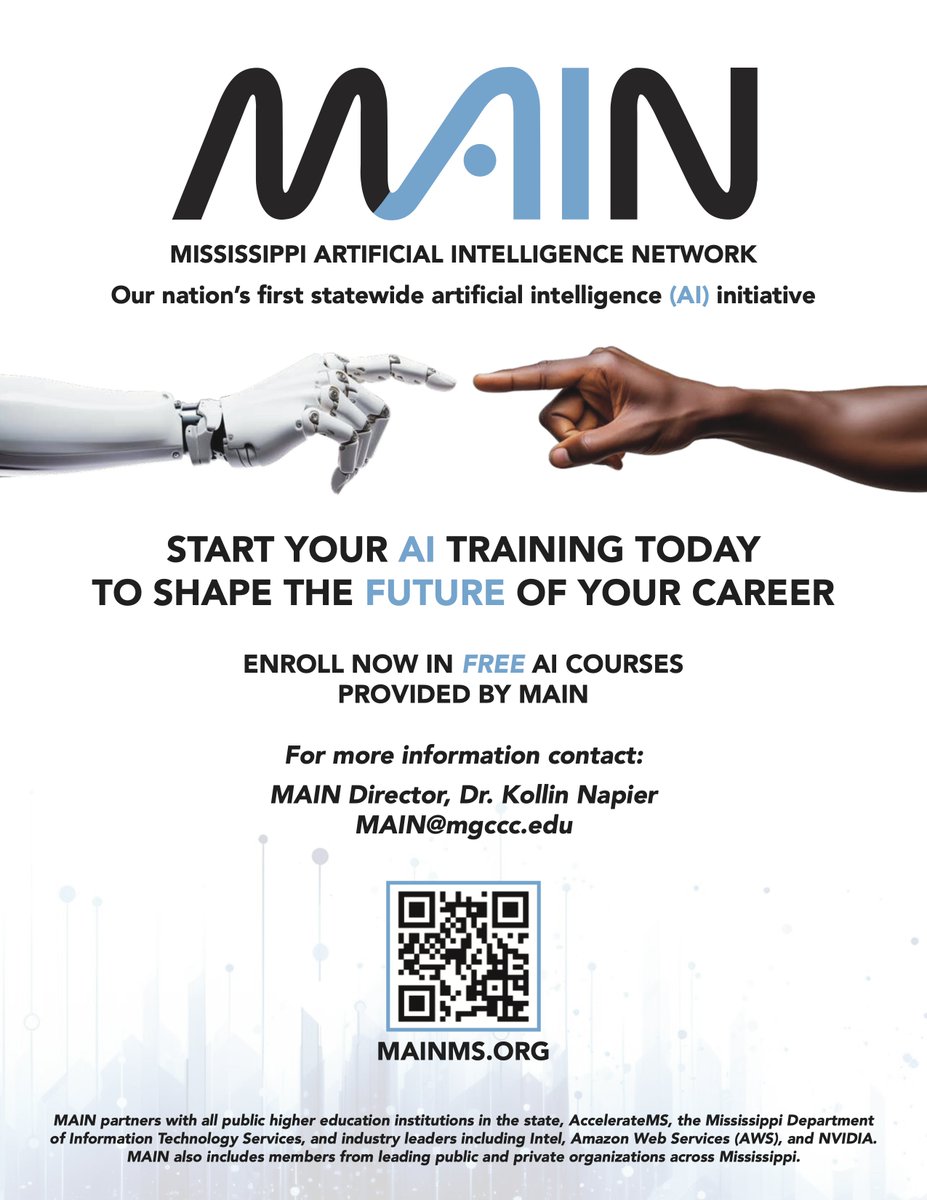 Mississippi Artificial Intelligence Network (MAIN) tweet media