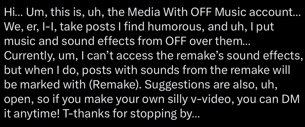 Media With OFF Music tweet media