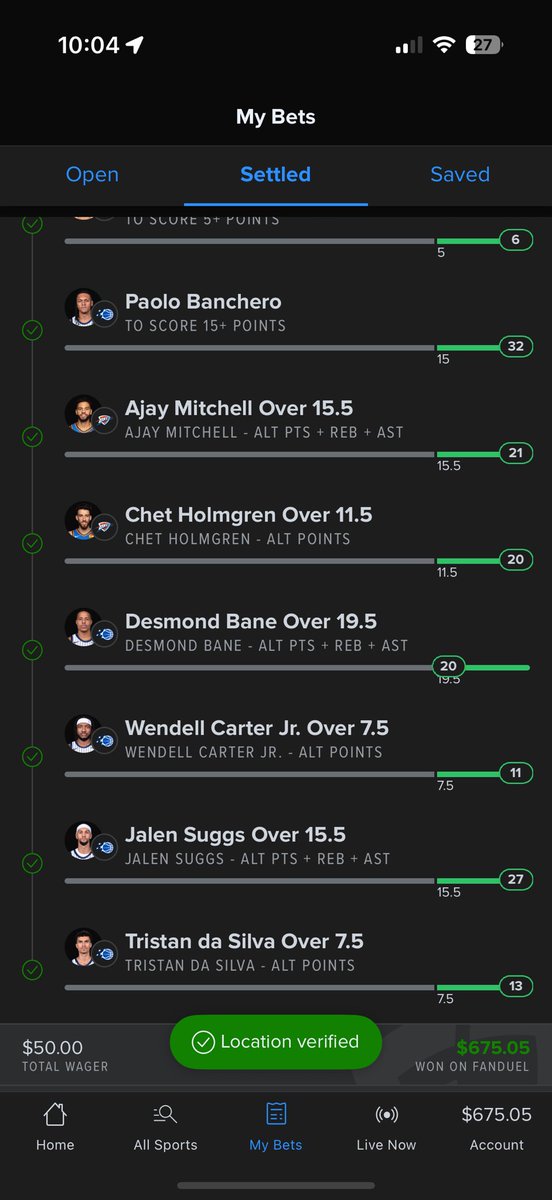 BazenLeul's tweet photo. @sean_incredible Played it separate and added Thunder ML, appreciate it boss! https://t.co/ERptwD9feJ