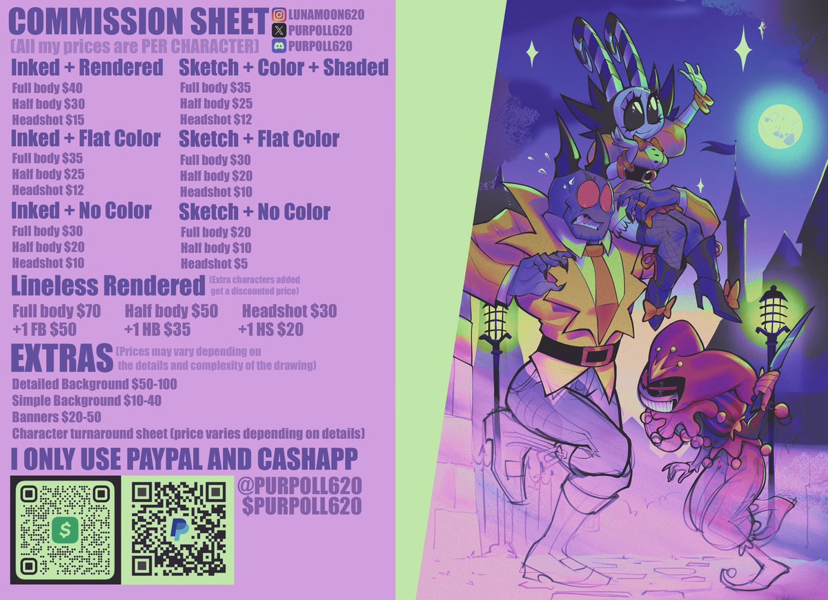 PurPoll🍉 COMMS OPEN 💜 tweet media