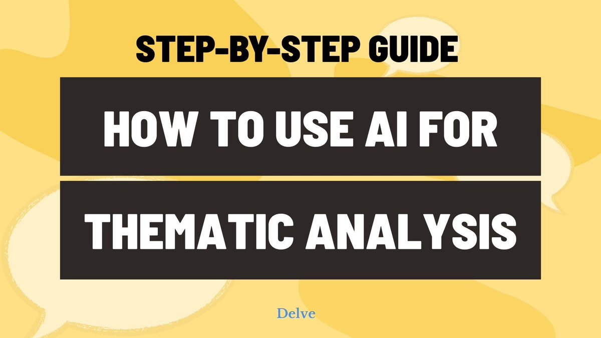 Delve - Tips for Qualitative Analysis tweet media