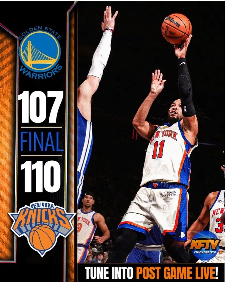 NYK_Mentality85's tweet image. (4-Down)

@ Utah✅
@ Indiana✅
Vs. Warriors✅
Vs. Pacers✅

(4-More)

@ Brooklyn
Vs. Wizards
Vs. Pelicans
@ Charlotte

We'll win our next 4 games while being @ 49-25 Overall (.662%) and on pace for 54 wins before heading into OKC (3-29-2026) and on an 8 Game Winning Streak.

#NYK