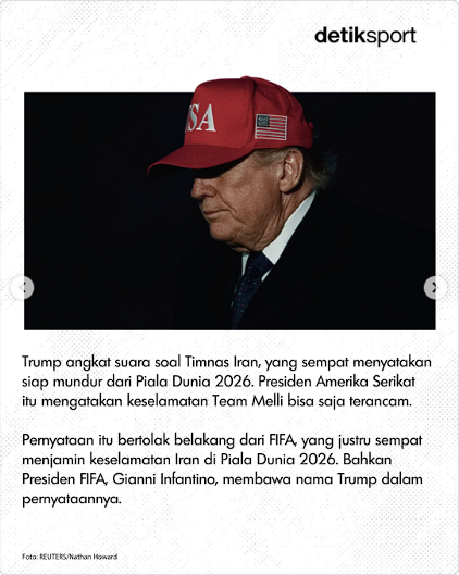 AtlantaRaka's tweet photo. BERITA TERKINI :
Trump Boikot Iran di Pala Dunia
bagaimana pendapat kalian?
#detikcom #news #indonesia https://t.co/nCXWeqcnLo