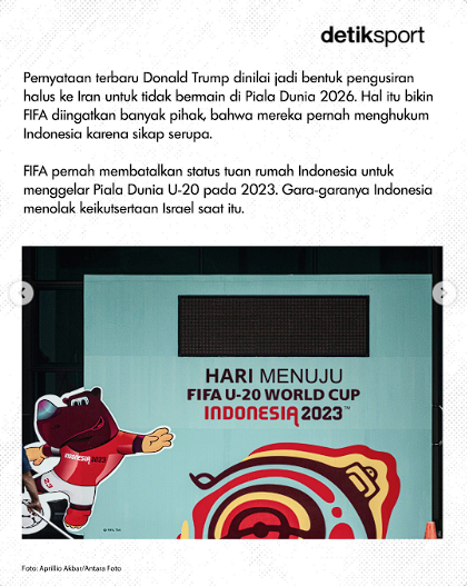 AtlantaRaka's tweet photo. BERITA TERKINI :
Trump Boikot Iran di Pala Dunia
bagaimana pendapat kalian?
#detikcom #news #indonesia https://t.co/nCXWeqcnLo