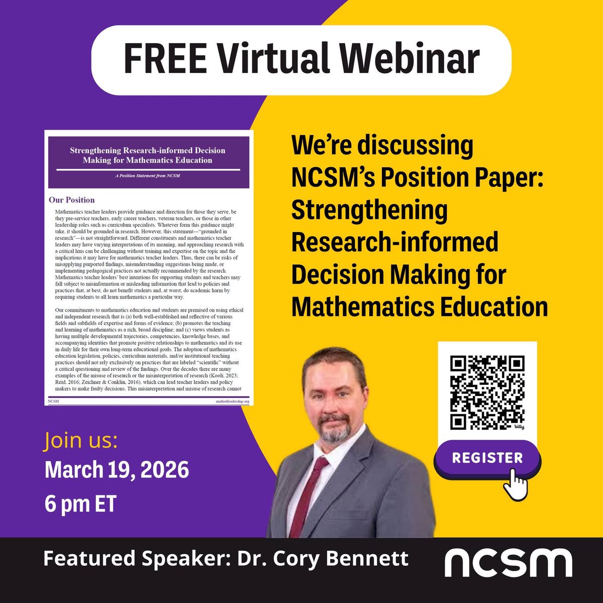 NCSM: Leadership in Mathematics Education tweet media