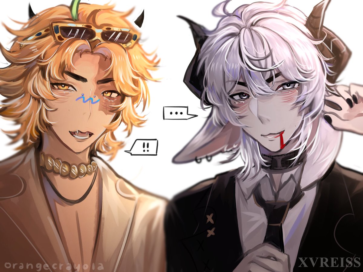 xvreiss_'s tweet image. Gift for Orangecrayolas!! #animation #animationmeme #fyp #identityv #art #illustration #anime